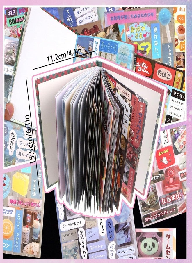 GLECTG Japanese Manga Style Sticker Book, 45 Sheets Romantic Memory Series with 800+ Cute Designs, Japanese Aesthetic Stickers for DIY Scrapbooking Journaling Diary Notebooks - Image 4